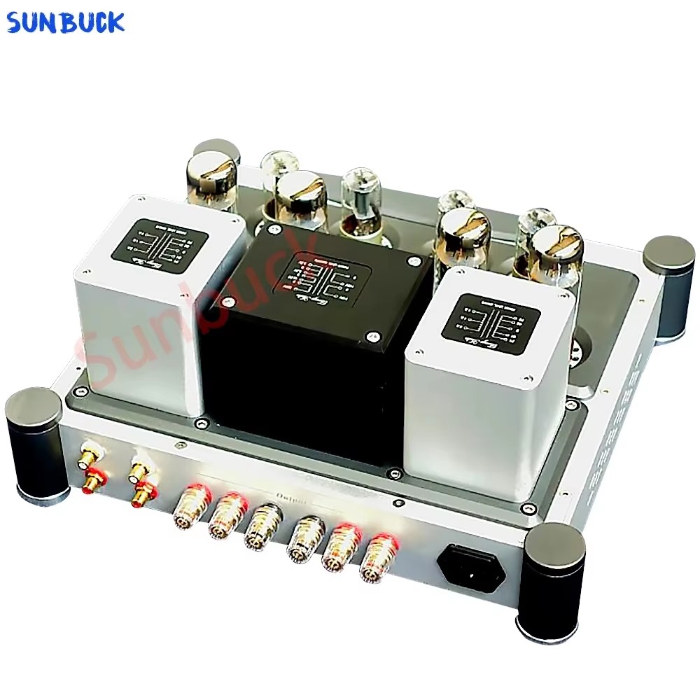 El34 Tube Amplifier 40W - Sunbuck A40X2 6H8C 6SN7 푸시풀 EL34
