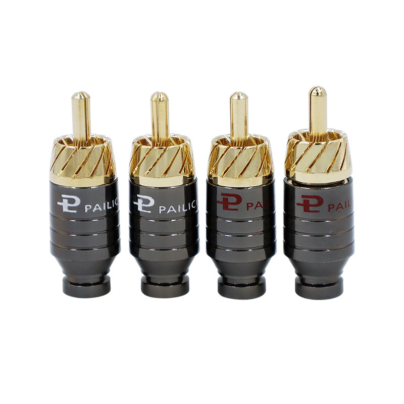 Tube Headphone Amplifier Otl - 4Pcs 고급 납땜 RCA 플러그 잭