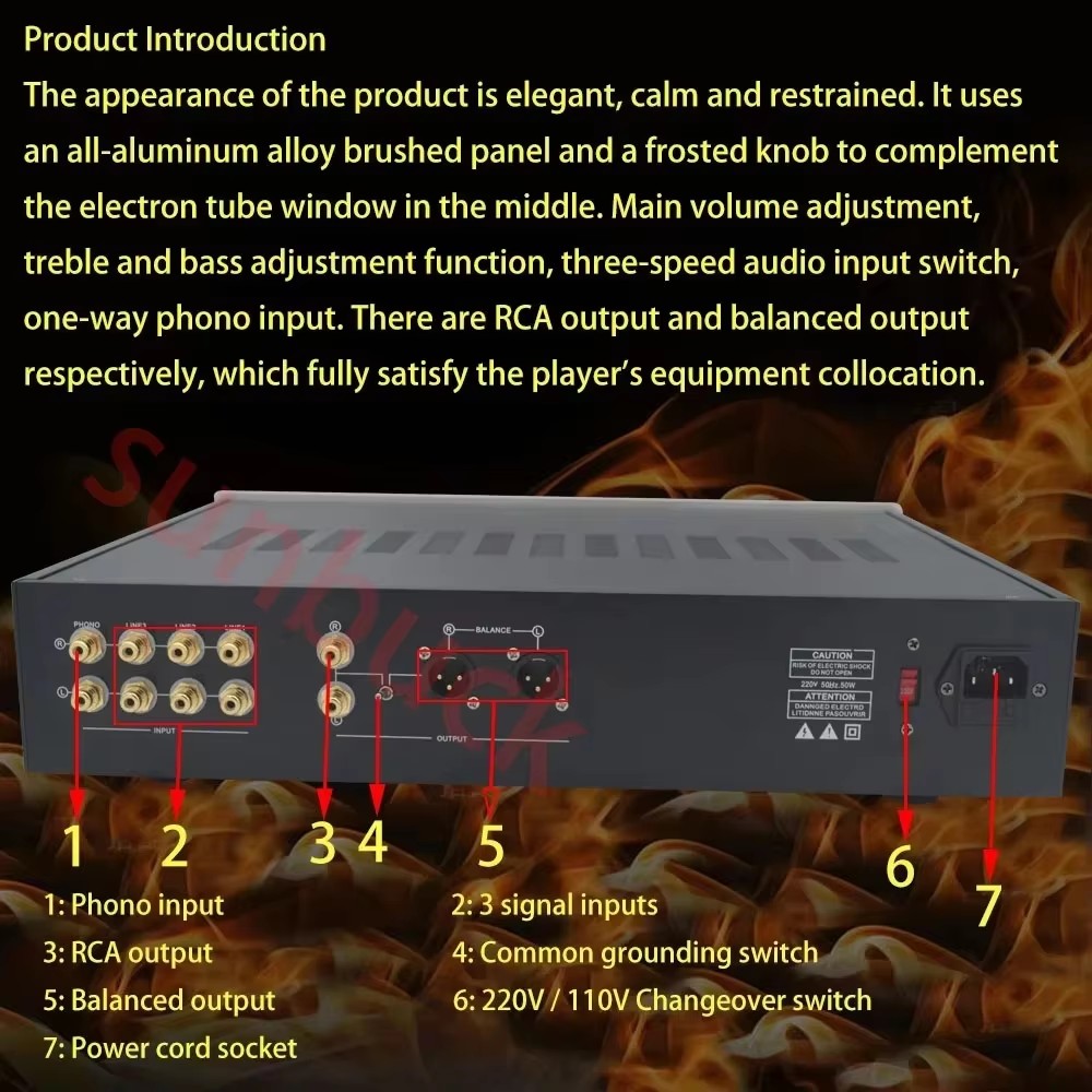 Sunbuck 포노 프리앰프 밸런스드 출력 6Z5P 6 - Tube Preamp 12Ax7 Phono 리뷰 및 가격