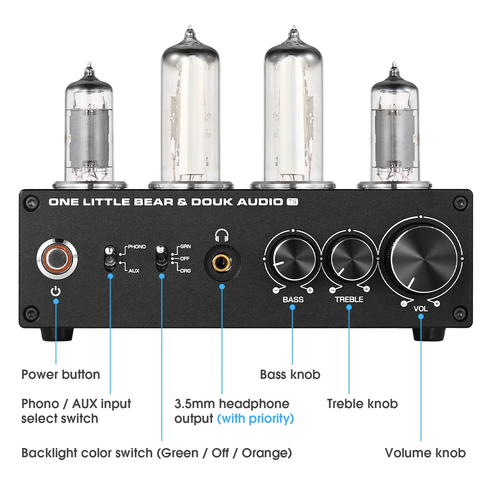 Nobsound T9 Mini 6E2 MM/MC 포노  - Tube Phono Stage Mm Mc 리뷰 및 가격