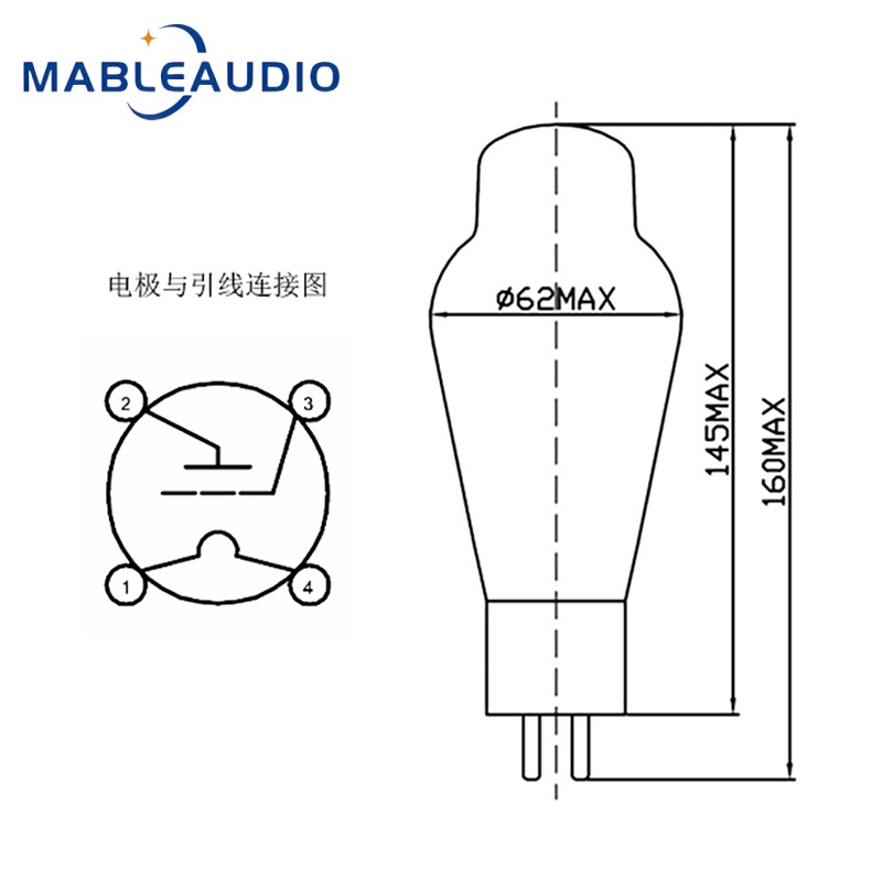 LINLAI 2.5V 직접 가열 삼극관 모델 300B  - Tube Amplifier 300B Single Ended 리뷰 및 가격